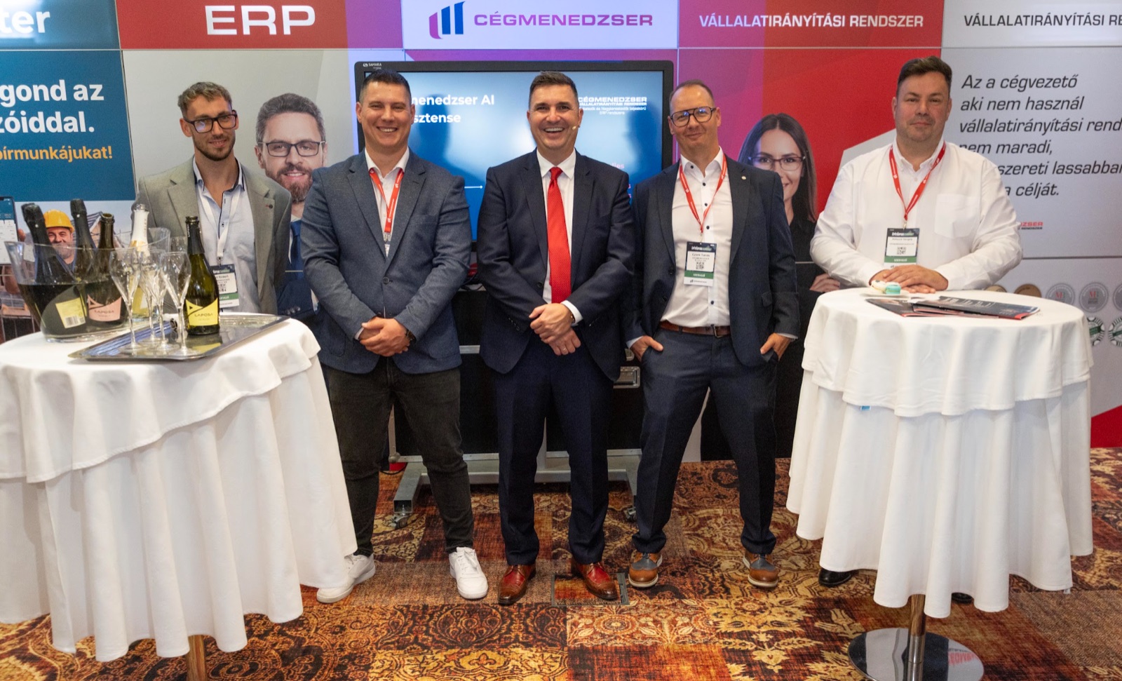 Cégmenedzser stand az Építőipar Summit 2026 kiállítói terében